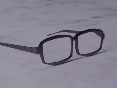 spectacles pair of glasses Low-poly 3D model