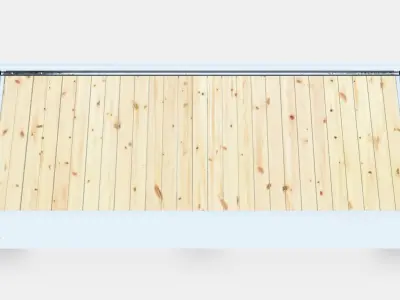 BRIMNES Daybed frame with 2 drawers Low-poly 3D model