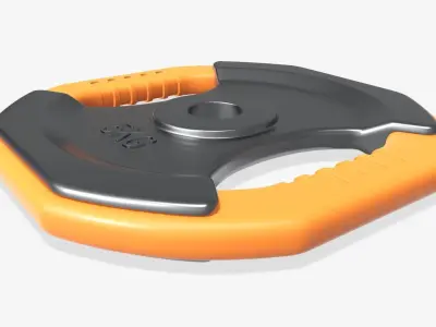 Weight disk with handles 3D model