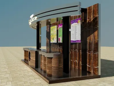 Booth Exhibition Stand a4 3D model
