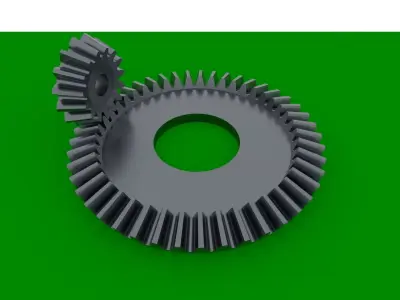 Bevel Gears Three pairs 3D print model
