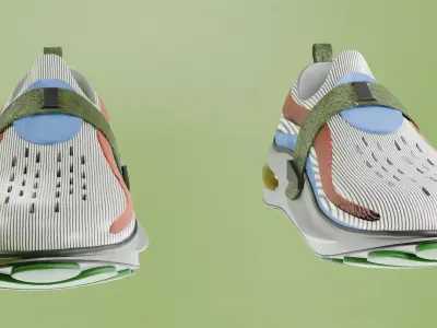 Sneaker Shoes Low-poly 3D model