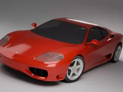 Ferrari 360 Modena 1999  Low-poly 3D model