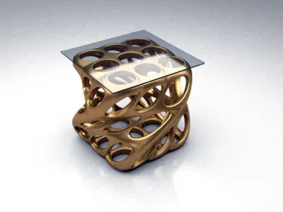 Voronoi Weaverbird Parametric Furniture Design Grasshopper Rhino 3D model