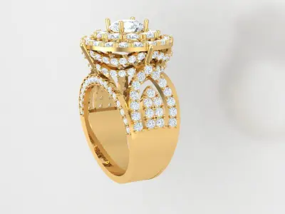 Ring for Girls 3D print model 3D print model