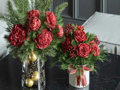 Flower Set 015 Christmas 3D model