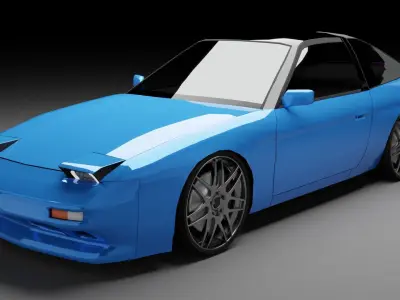 Nissan 180sx 3D model