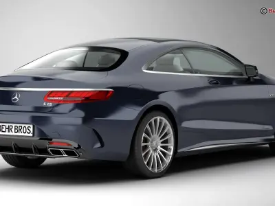 Mercedes S Class Coupe AMG S65 2018  3D model