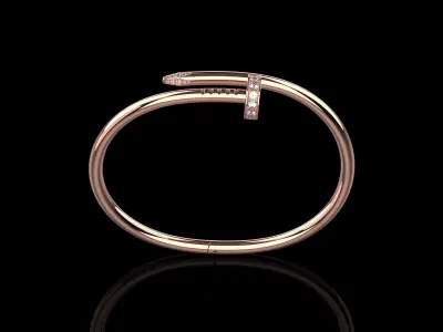 Juste un clou Bracelet 20 Size with Gems N88 3D print model