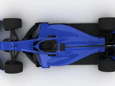 Formula 1 Season 2022 F1 Race Car blue 3D model