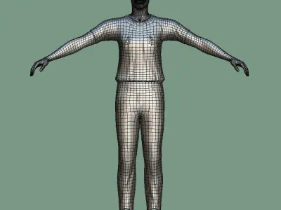 T-Pose Rigged WNBA referee 3D model