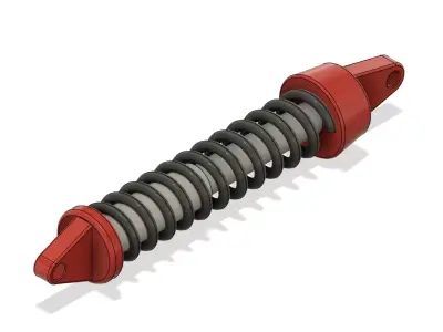 Shock absorber 3D model 7