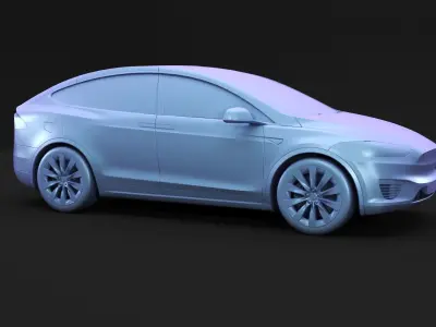 American electric SUV 3D model