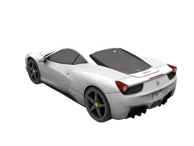 ferrari 458 Low-poly 3D model
