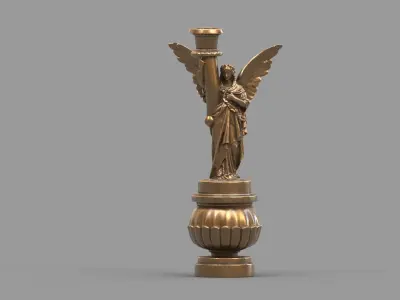 candle holder statue  3D model