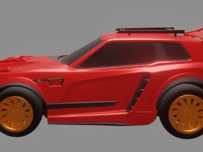Fennec Rocket League Car 3D model