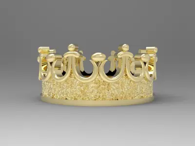 CROWN RING 3D print model