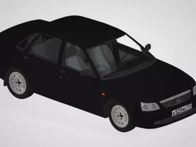 Lowpoly Car 02 Low-poly 3D model