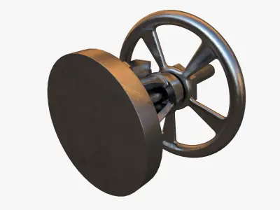 Steel Crank 3D model