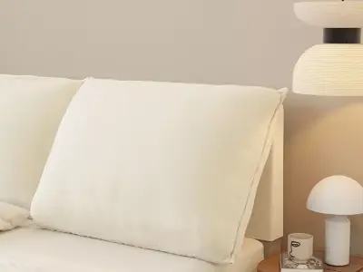 Comfortable bedroom interior scene  3D model