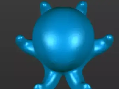 Cute Crab 3D Printable Toy Figure 3D print model