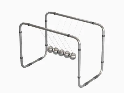 Newton Cradle 02 3D model