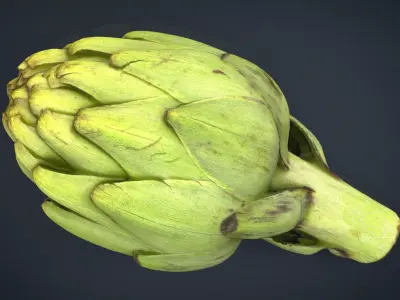 Artichoke Low-poly 3D model