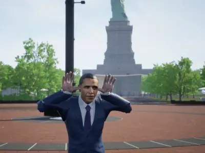 obama 3d model unreal engine character and unity--coolgames 3D model