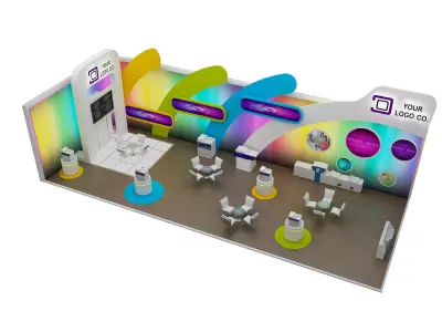 Booth Exhibition Stand a465c 3D model