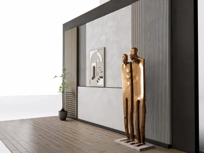 Decorative Wall Panel 3D wall panel 3d panel Backdrop 3  3D model