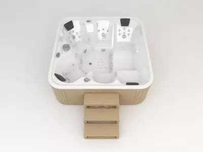 Whirlpool Jacuzzi Hot Tub 1 3D model