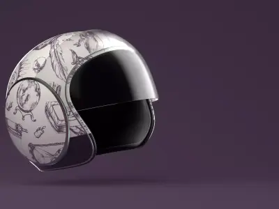 Bike Helmet for Riders 3D model