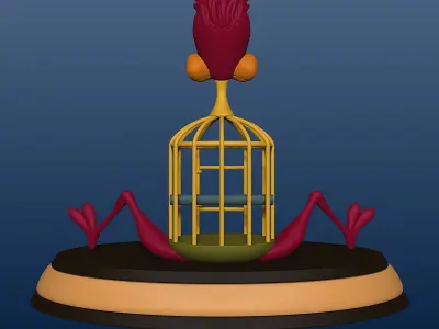 Cage Bird - Alice in Wonderland - 010 3D print model