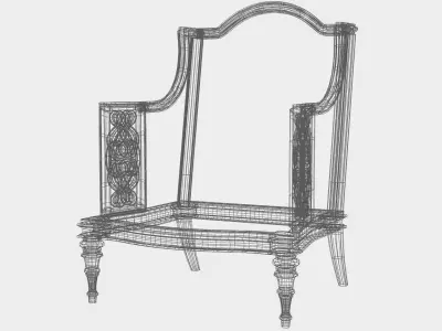 Carved sofa for cnc 16 3D model