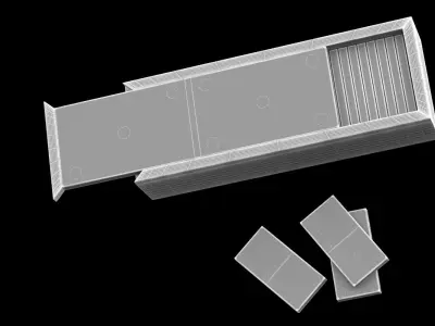 Decoration 23 Domino box 3D model