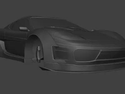 Lamborghini 3D Car Body Kit  game ready 3D Print-Optimized 3D print model