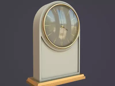 Animated Mantle Clock 3D model