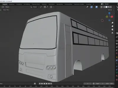 Eicher 13 5 Chassis Volvo inspired model  3D model