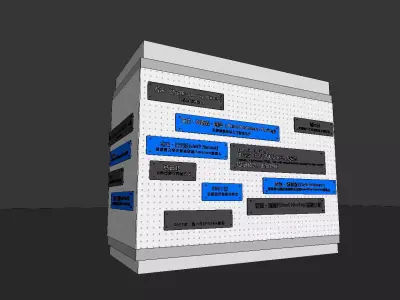 Slogan Wall 3D model