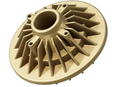 Brass Engine Cooling Fan Clutch 3D model