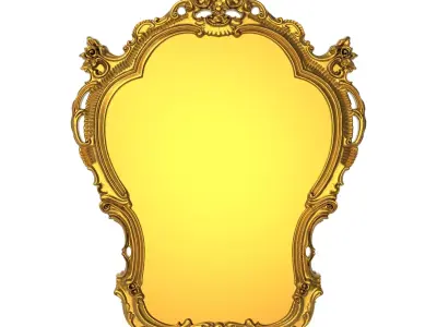 carved frame 3D model 53