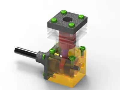 2 stroke engine Free 3D model