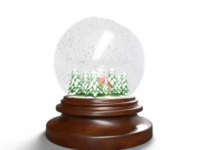 Christmas Globe SnowGlobe 3D model