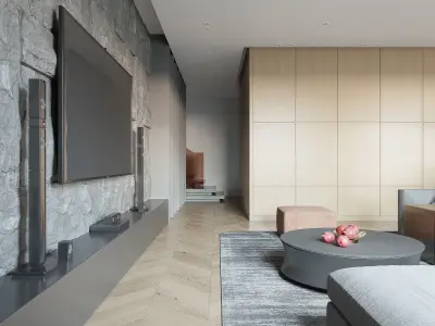 3D Model of Modern Apartment Interior Design 3D model