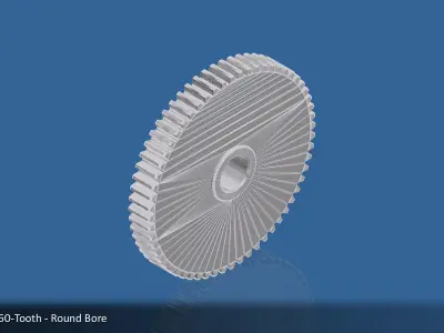 60-Tooth Spur Gear 03 3D print model
