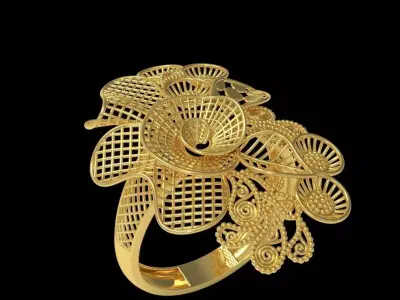 Fusion Gold Rings RAA04 3D print model