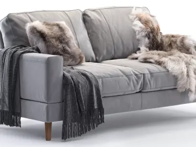 Capri sofa 183 cm 3D model