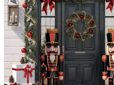 Christmas Entrance Decoration 01-holiday 3D model