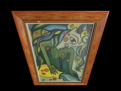 Aquarius Oil Painting 3D model