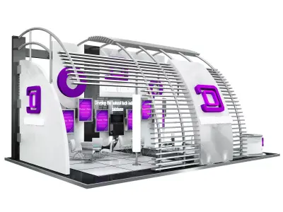 Booth Exhibition Stand a508 3D model